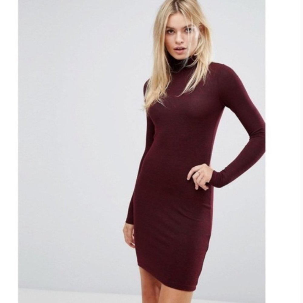 French Connection Turtle Neck Long Sleeve Dress